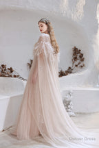 A Line V Neck Shiny Sequin Beaded Prom Dresses