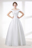 A Line White Satin Lace Off The Shoulder Wedding Dresses