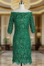 Amazing Short Evening Dresses 3/4 Sleeves Mother of the Bride Dresses Formal Dresses