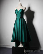 Asymmetric Bridesmaid Dresses Satin Sweetheart Corset