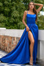 Backless Satin Prom Dresses