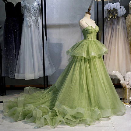 Ball Gowns, Green Prom Dress Vintage Prom Dresses Secondary image