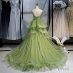 Ball Gowns, Green Prom Dress Vintage Prom Dresses Lp1237