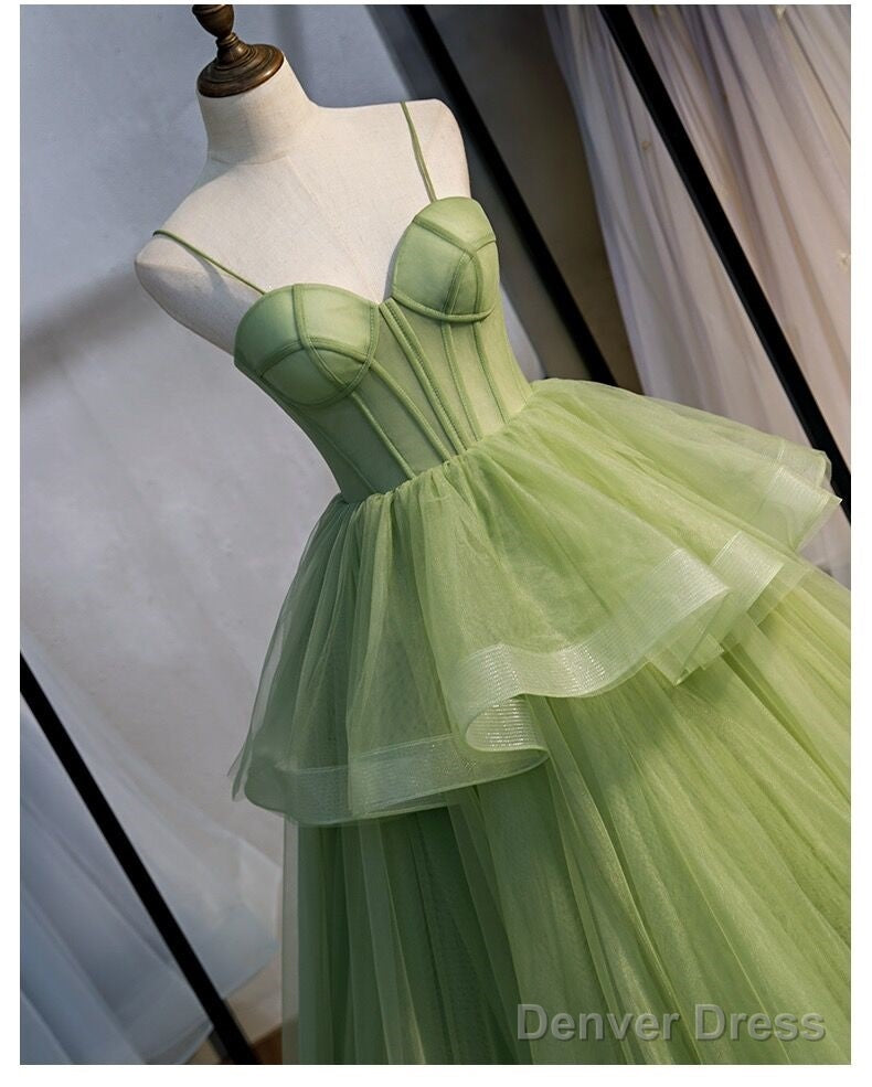 Ball Gowns, Green Prom Dress Vintage Prom Dresses Lp1237