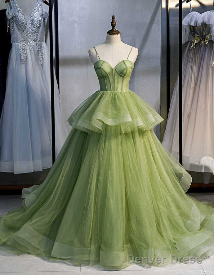 Ball Gown, Green Prom Dresses Vintage Prom Dress Lp1237 Main image