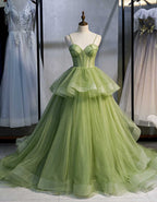 Ball Gowns, Green Prom Dress Vintage Prom Dresses