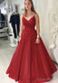 Ball Gowns Long Floor Length Sparkling Tulle Prom Dresses With Pleated