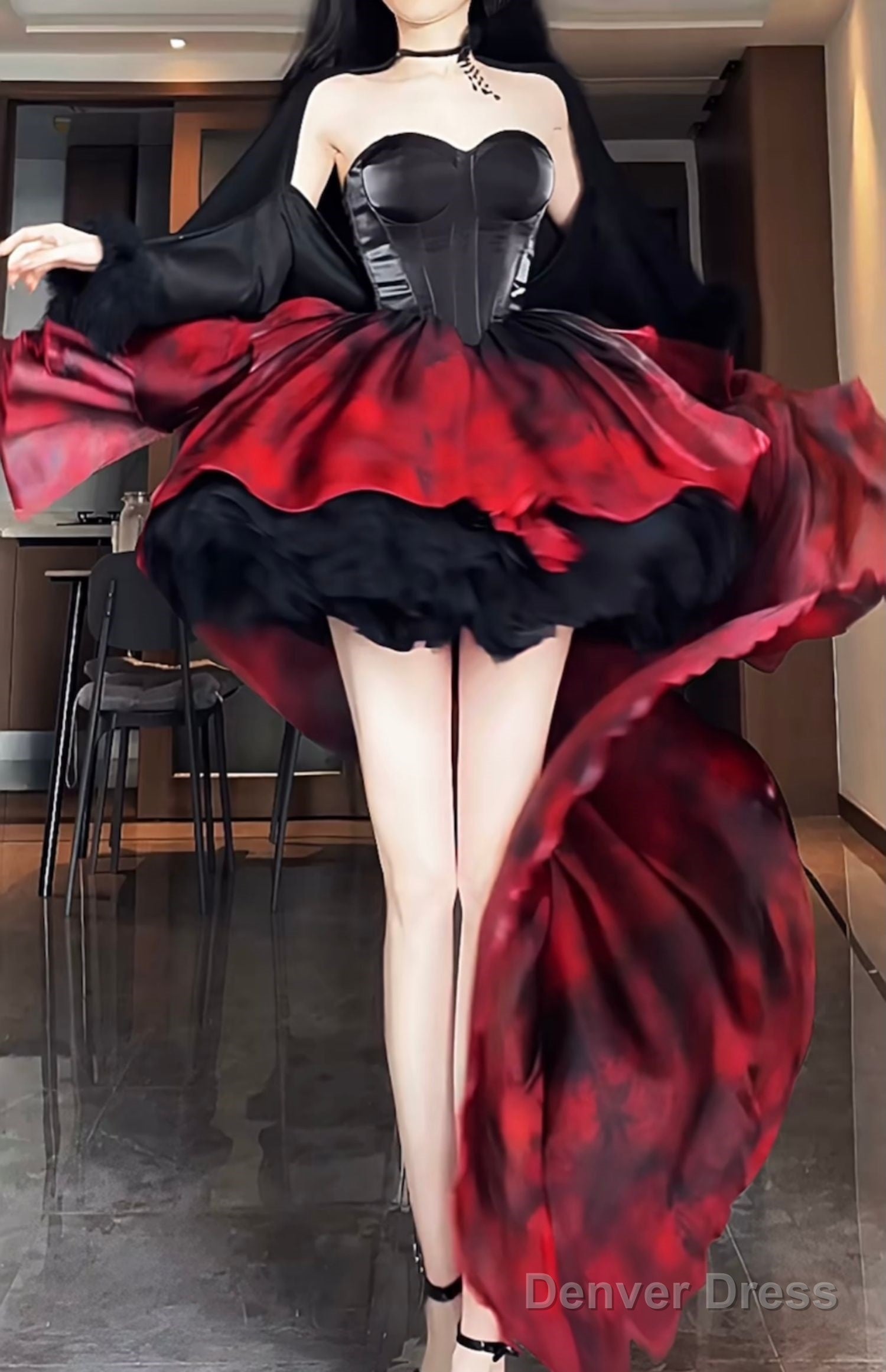 Ball Gowns Prom Dress Lolita Dress Christmas Dress Burgundy Birthday Dresses
