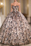 Ball Gown Print Sweetheart Quinceanera Dresses