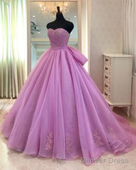 Ball Gown Prom Dress Floor Length Tulle Quinceanera Dress