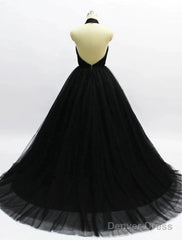Ball Gown Prom Dresses Open Back Dress Wedding Party Court Train Sleeveless Halter Tulle Backless With Pleats