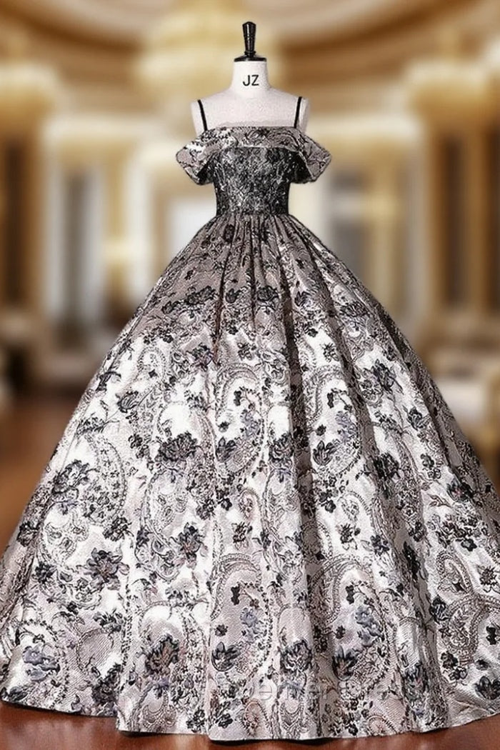 Ball Gown Satin Lace Spaghetti Straps Quinceanera Dresses Main image