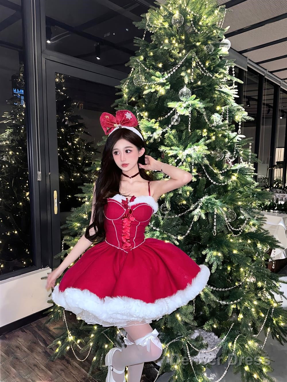 Ball Gowns Spaghetti Straps Red Christmas Dress Birthday Dresses Birthday Outfits