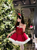 Ball Gowns Spaghetti Straps Red Christmas Dress Birthday Dresses Birthday Outfits