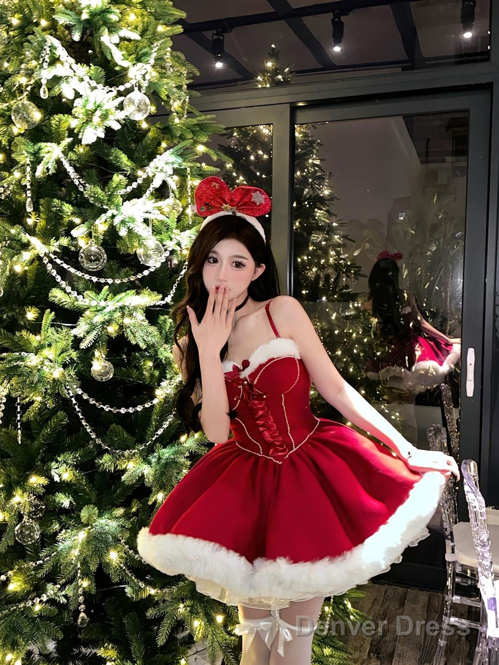 Ball Gowns Spaghetti Straps Red Christmas Dress Birthday Dresses Birthday Outfits