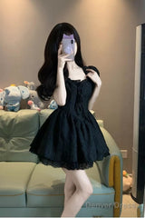 Ball Gown Square Neckline Black Holiday Dress Birthday Dresses Birthday Outfits