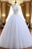 Ball Gown Sweetheart Tulle Beading Wedding Dresses