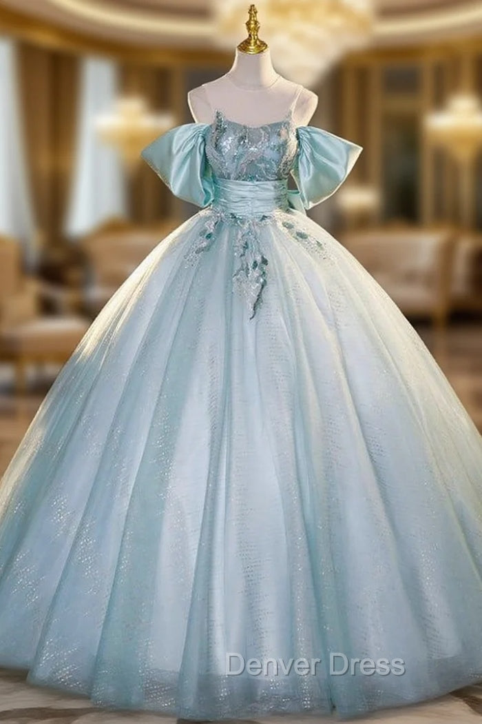 Ball Gown Tulle Sequins Appliques Quinceanera Dresses Main image