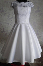 Bateau Knee Length Cap Sleeves Open Back White Homecoming Dresses