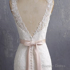 Bateau Neckline Mermaid Tulle Lace Wedding Dresses With Appliques