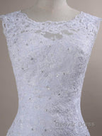 Beaded Lace Backless Mermaid  Wedding Dresses