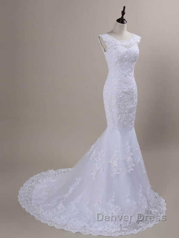 Beaded Lace Backless Mermaid Wedding Dresses Secondary image