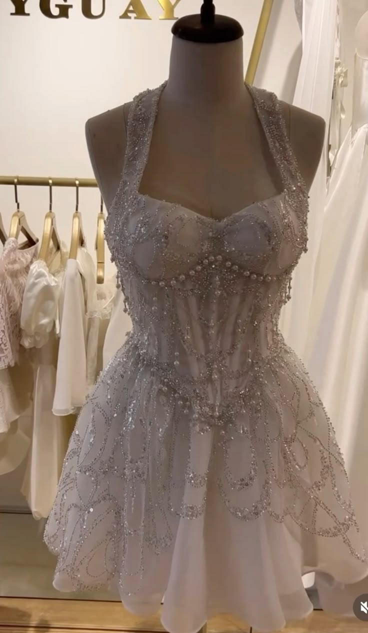 Beautiful Chiffon A Line Mini Birthday Dress White Homecoming Dresses Main image