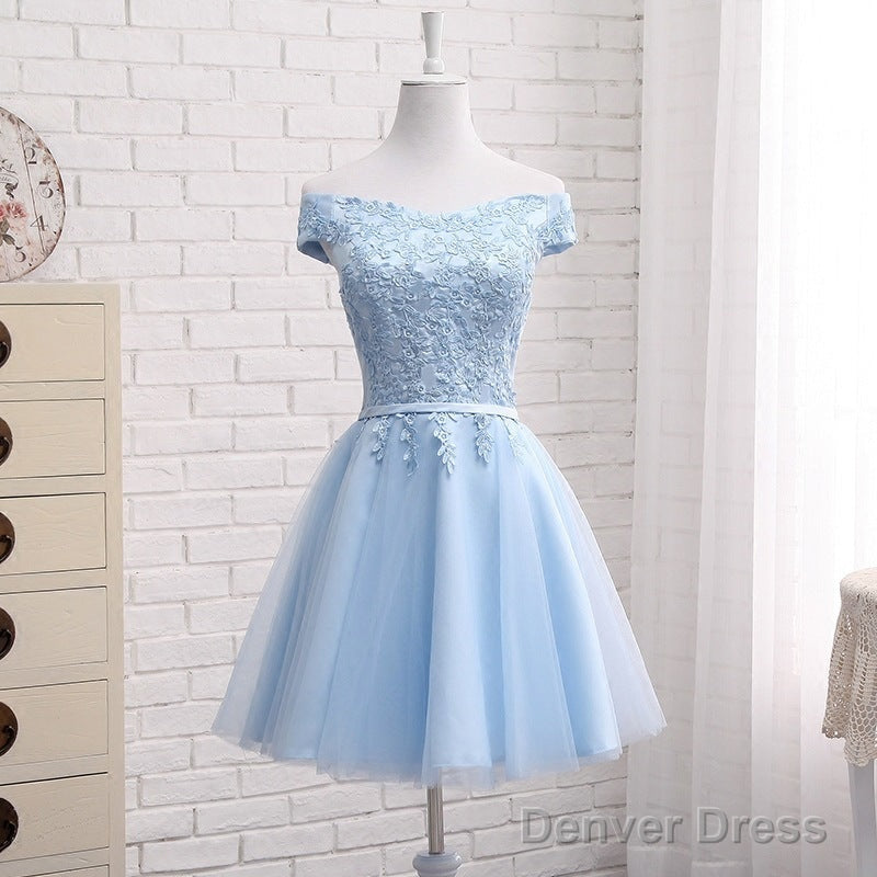 Beautiful Light Blue Prom Dress, Charming Blue Bridesmaid Dress , Prom Dresses