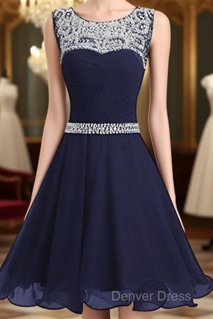 Beautiful Short Homecoming Dress Featuring Beaded, Short Prom Dresses Main image