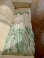 Beautiful Spaghetti Strap Mermaid Beaded Chiffon Prom Dress