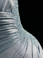 Beautiful Spaghetti Strap Mermaid Glitter Satin Long Prom Backless Applique Evening Gown Simple Wedding Dresses