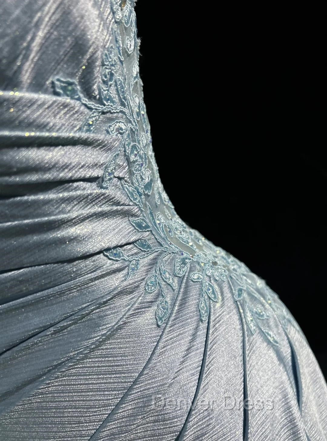 Beautiful Spaghetti Strap Mermaid Glitter Satin Long Prom Backless Applique Evening Gown Simple Wedding Dresses