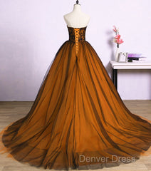 Beautiful Tulle A-Line Ball Gown Sweet 16 Party Dresses, Long Prom Dresses