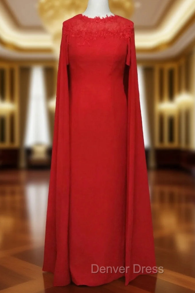 Best Long Prom Dress With Cape Mother of the Bride Dress Prom Dresses Main image