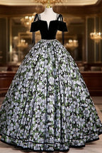 Black A Line Satin Long Prom Dress, Black Long Prom Dresses