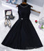 Black A Line Short Homecoming Dress