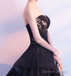 Black And Champagne Tulle Sweet 16 Dress, Beautiful Prom Dress
