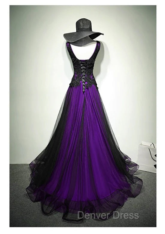 Tulle Long Prom Dress, Elegant Prom Womens Dresses Secondary image