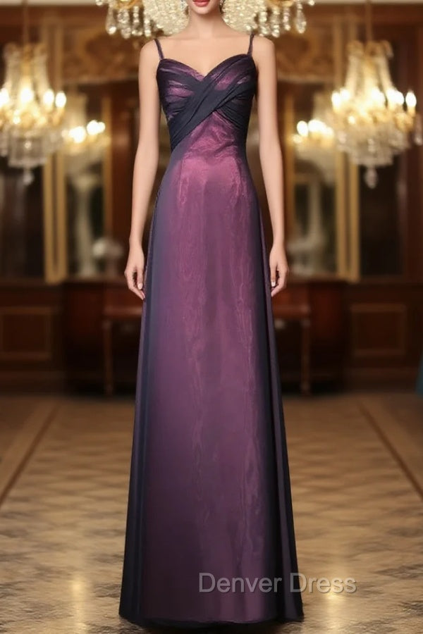 Black and Red Sweetheart Long Formal Dresses, Straps Long Prom Dresses Main image