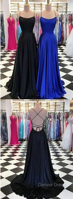 Black And Royal Blue Prom Dresses,  Evening Gown, Graduation School Party Dresses, Winter Formal Dresses