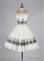 Black And White Homecoming Dress