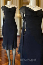 Black Chiffon Prom Dresses Party Dresses New Formal Dresses