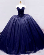 Black Corset Ball Gown Wedding Dresses Sweetheart
