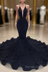 Black Mermaid Prom Dresses