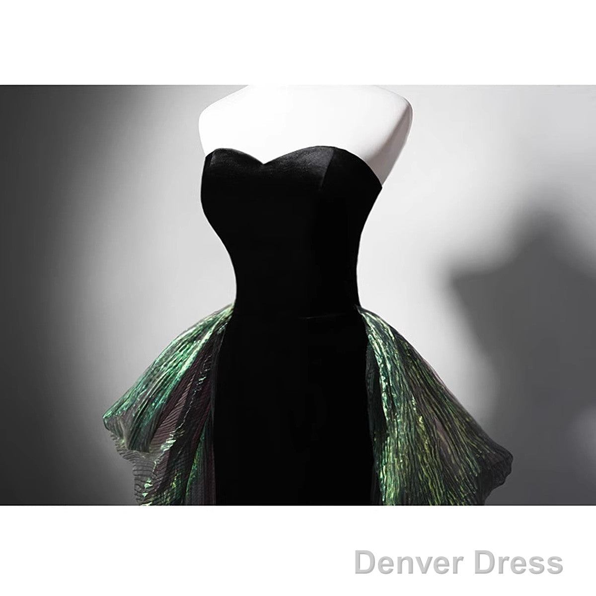 Black Mermaid Velvet Sweetheart Long Party Dress, Black Evening Dress Prom Dress