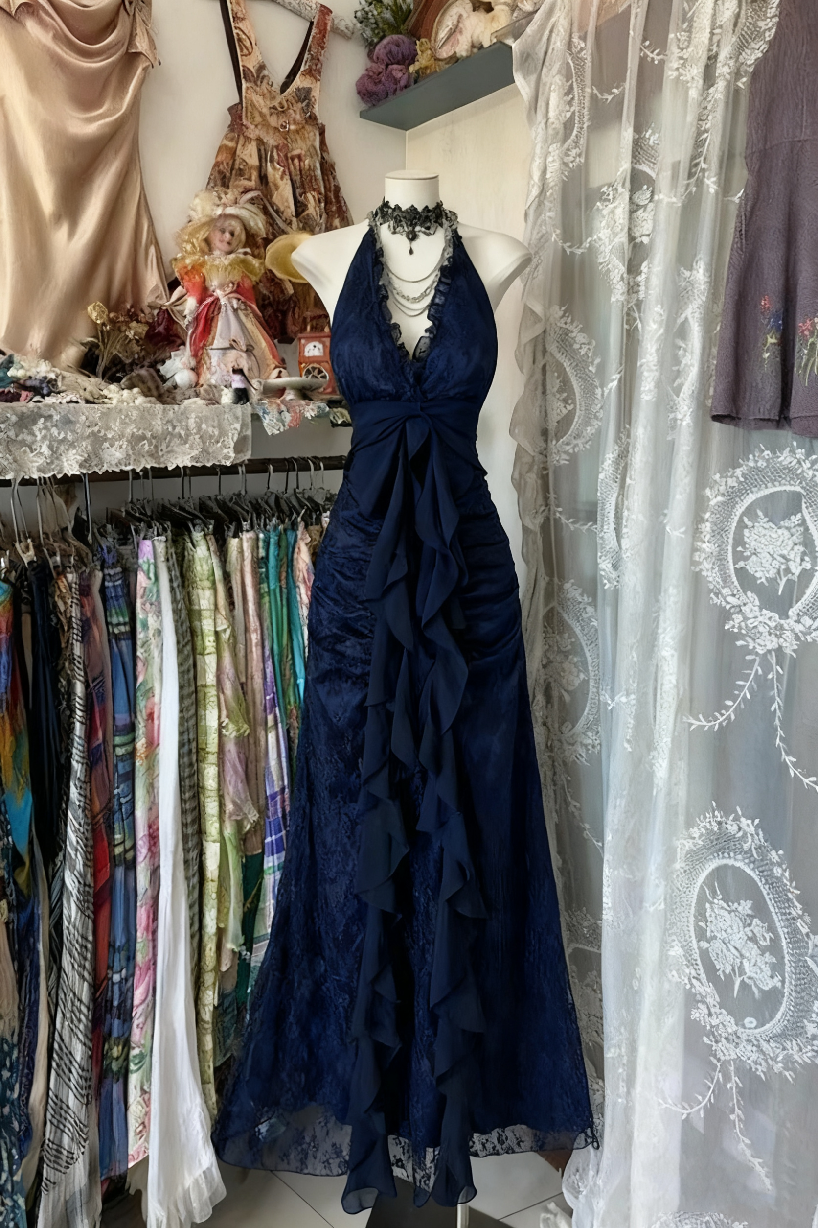 Black/Red Sweet Vintage Fashion Backless Long A-Line Chiffon Tulle Ball Gowns Prom Dress Birthday Dresses