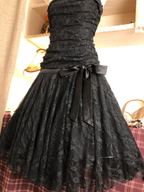 Black Strapless Lace Sexy A Line Short Birthday Outfits Prom Graduation Homecoming Dresses