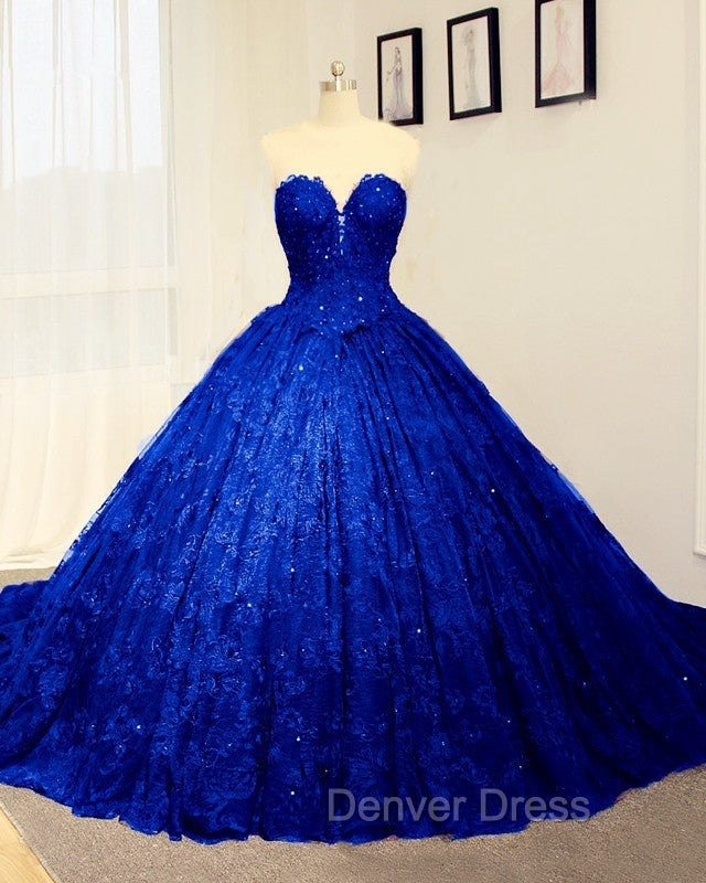 Black Sweetheart Lace Wedding Dresses Ball Gown Secondary image