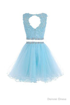 Black Two Piece Tulle Homecoming Dress, Lovely Party Dress