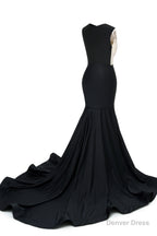 Green V Neck Sheer Corset Prom Dresses Beaded Mermaid Long Train Prom Gown
